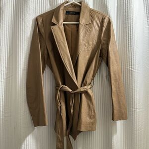 Zara faux leather jacket
